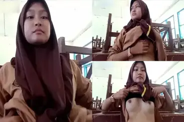 Bokep Hijab Kelas Sepi Pamer TT Viral 2026 poster